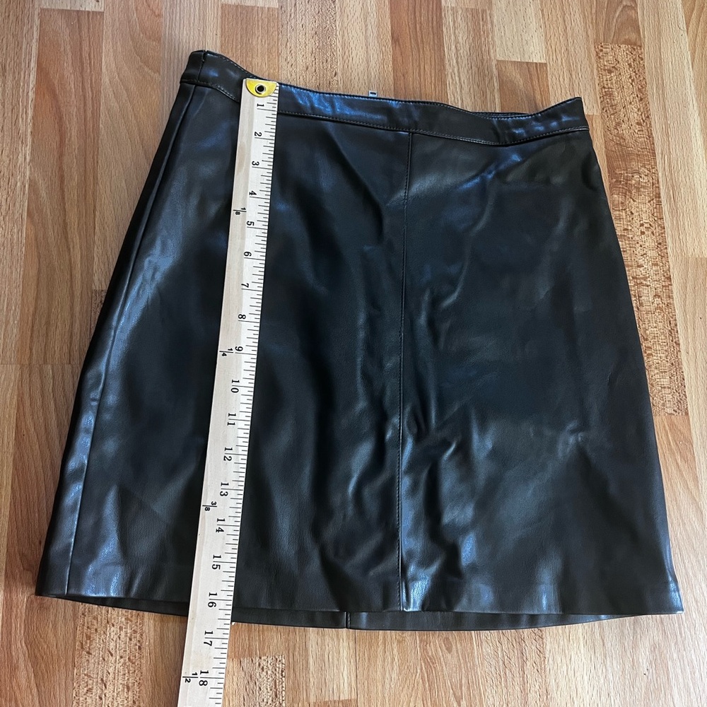 Mango Black Vegan Leather skirt